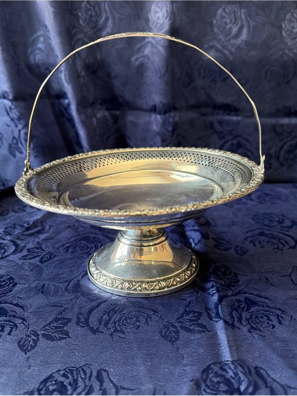 VTG F.B Rogers Sterling Silver Compote (#205) W/Handle